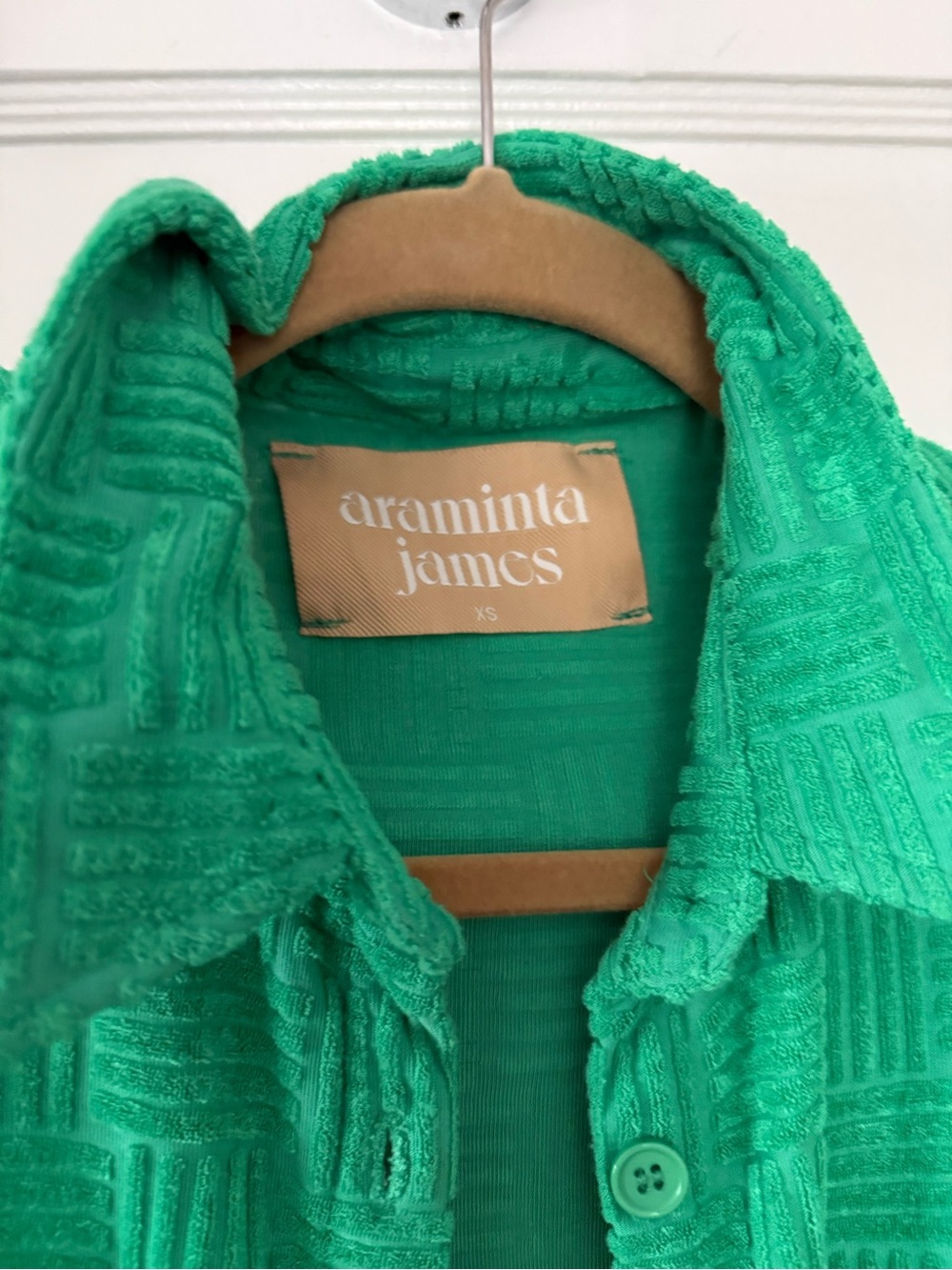 Araminta James Women's Green Textured Jumpsuit - XS